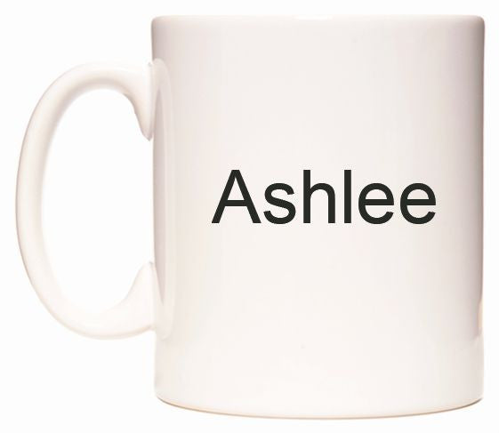 This mug features Ashlee