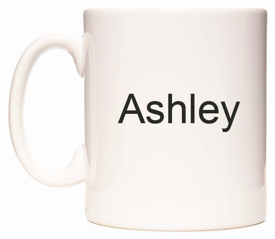This mug features Ashley