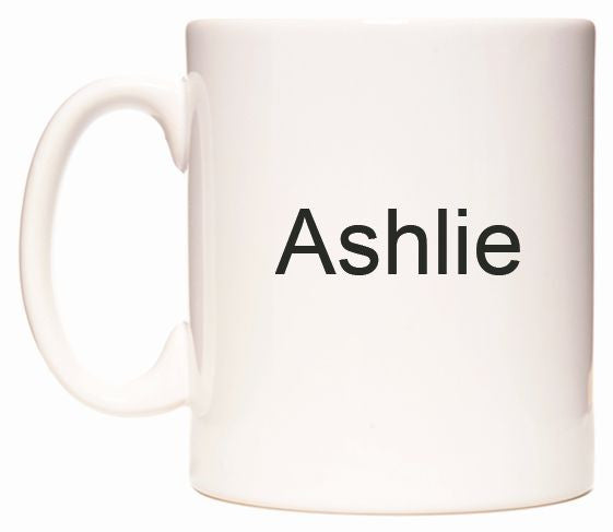 This mug features Ashlie