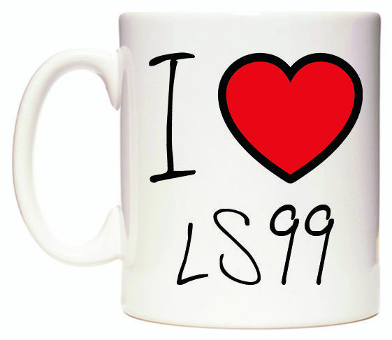 This mug features I Love LS99