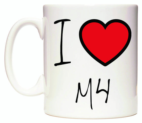 This mug features I Love M4