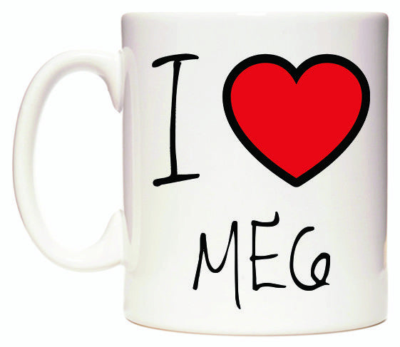 This mug features I Love ME6