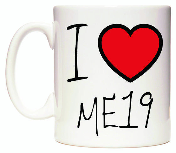 This mug features I Love ME19