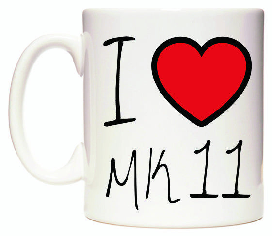 This mug features I Love MK11