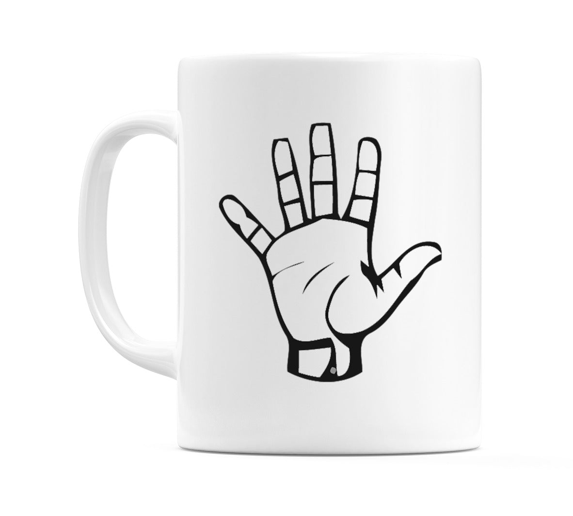 US Sign Language Number 5 Mug