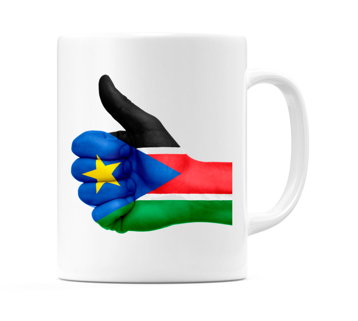South Sudan Thumbs up Flag Mug