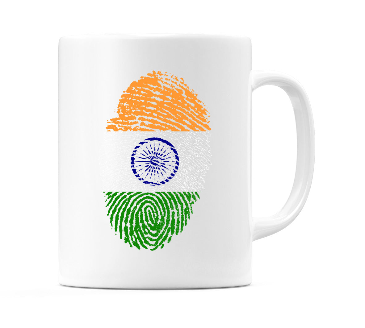 India Finger Print Flag Mug