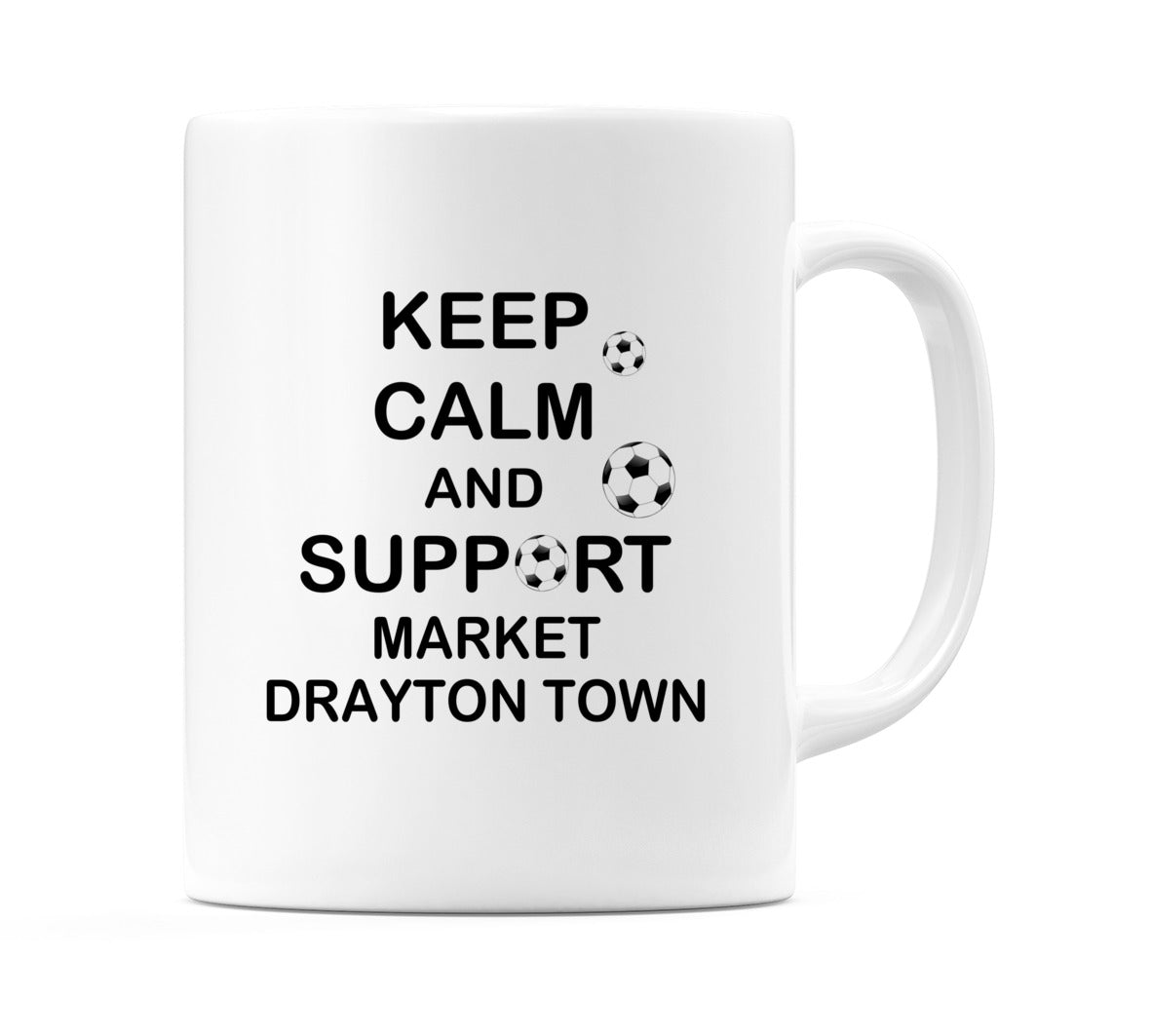 Keep Calm And Support Market Drayton Town Mug