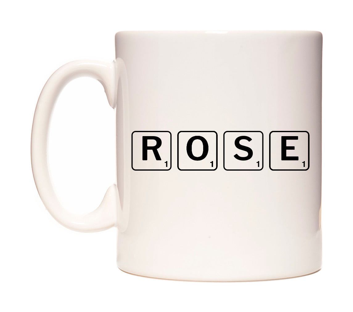 Rose - Scrabble Themed Mug