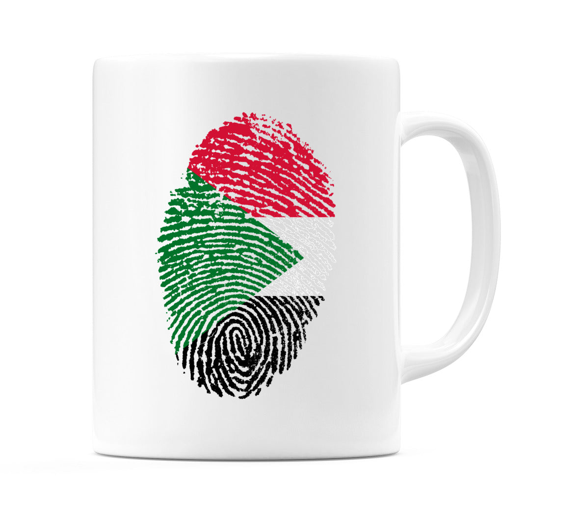 Sudan Finger Print Flag Mug