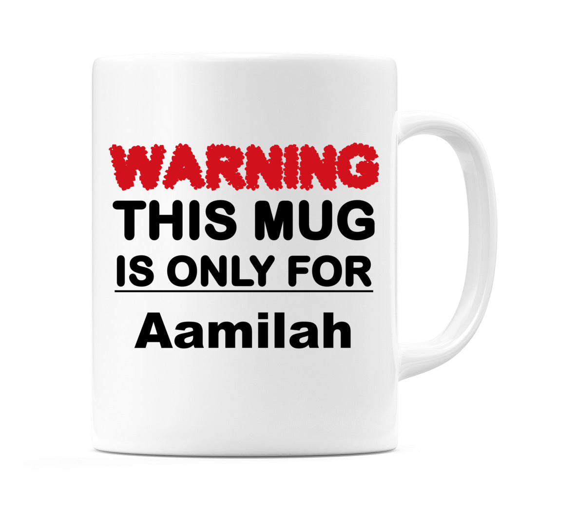 Warning This Mug is ONLY for Aamilah Mug