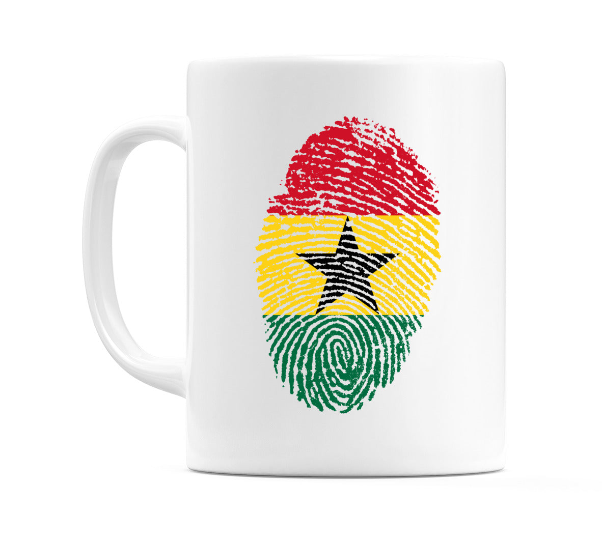 Ghana Finger Print Flag Mug