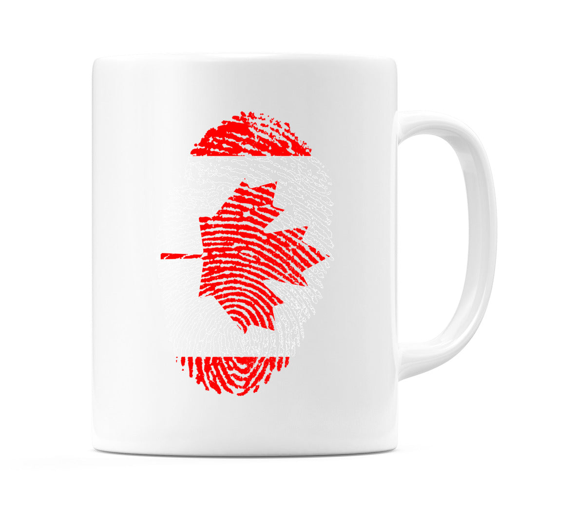 Canada Finger Print Flag Mug