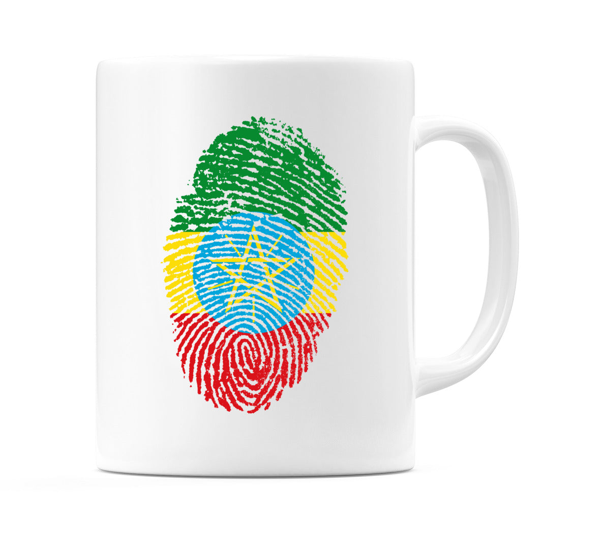Ethiopia Finger Print Flag Mug