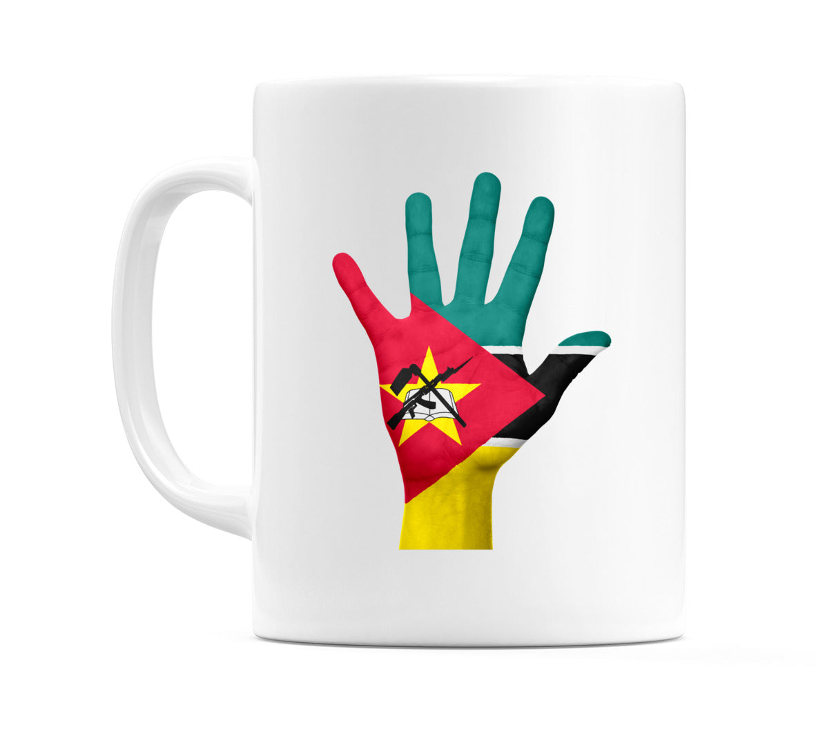 Mozambique Hand Flag Mug