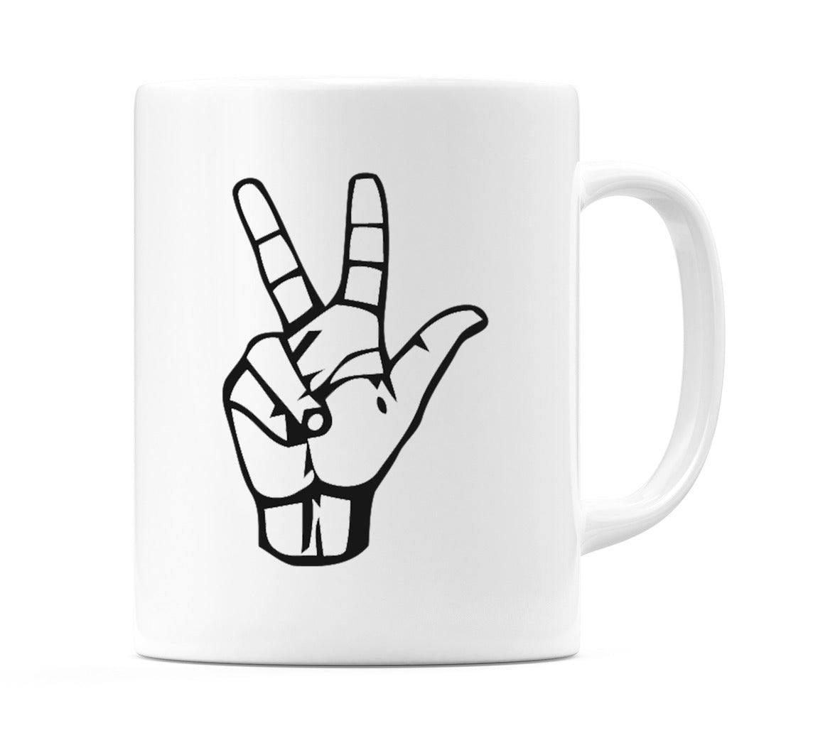 US Sign Language Number 3 Mug