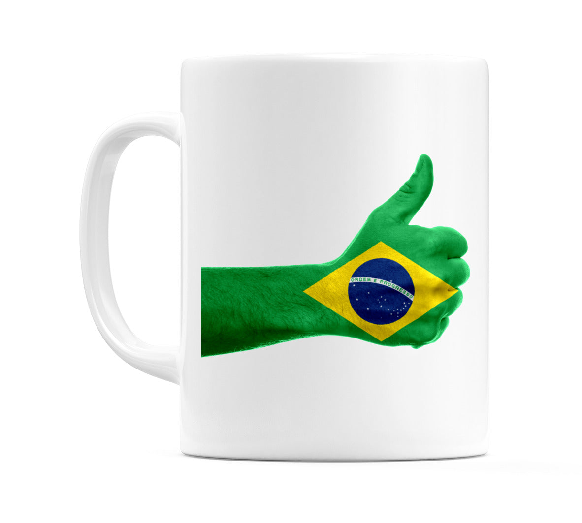 Brazil Thumbs up Flag Mug