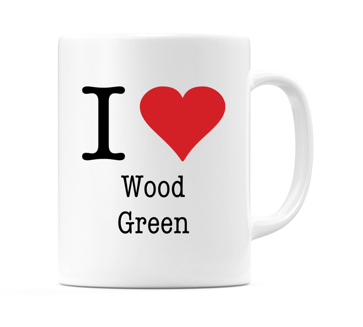 I Love Wood Green Mug