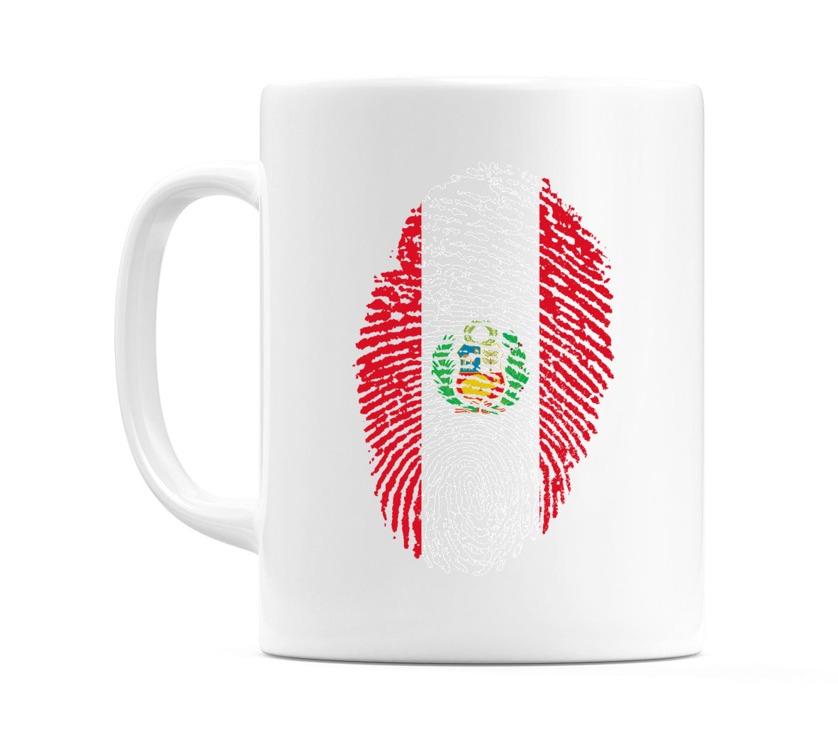 Peru Finger Print Flag Mug