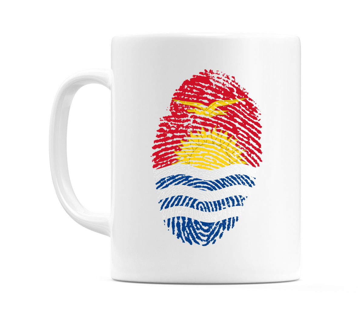 Kiribati Finger Print Flag Mug