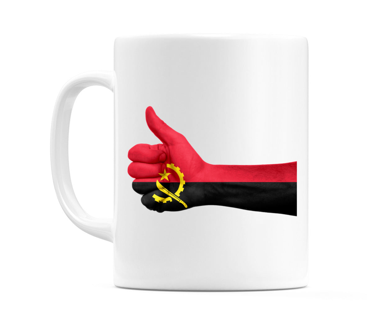 Angola Thumbs up Flag Mug