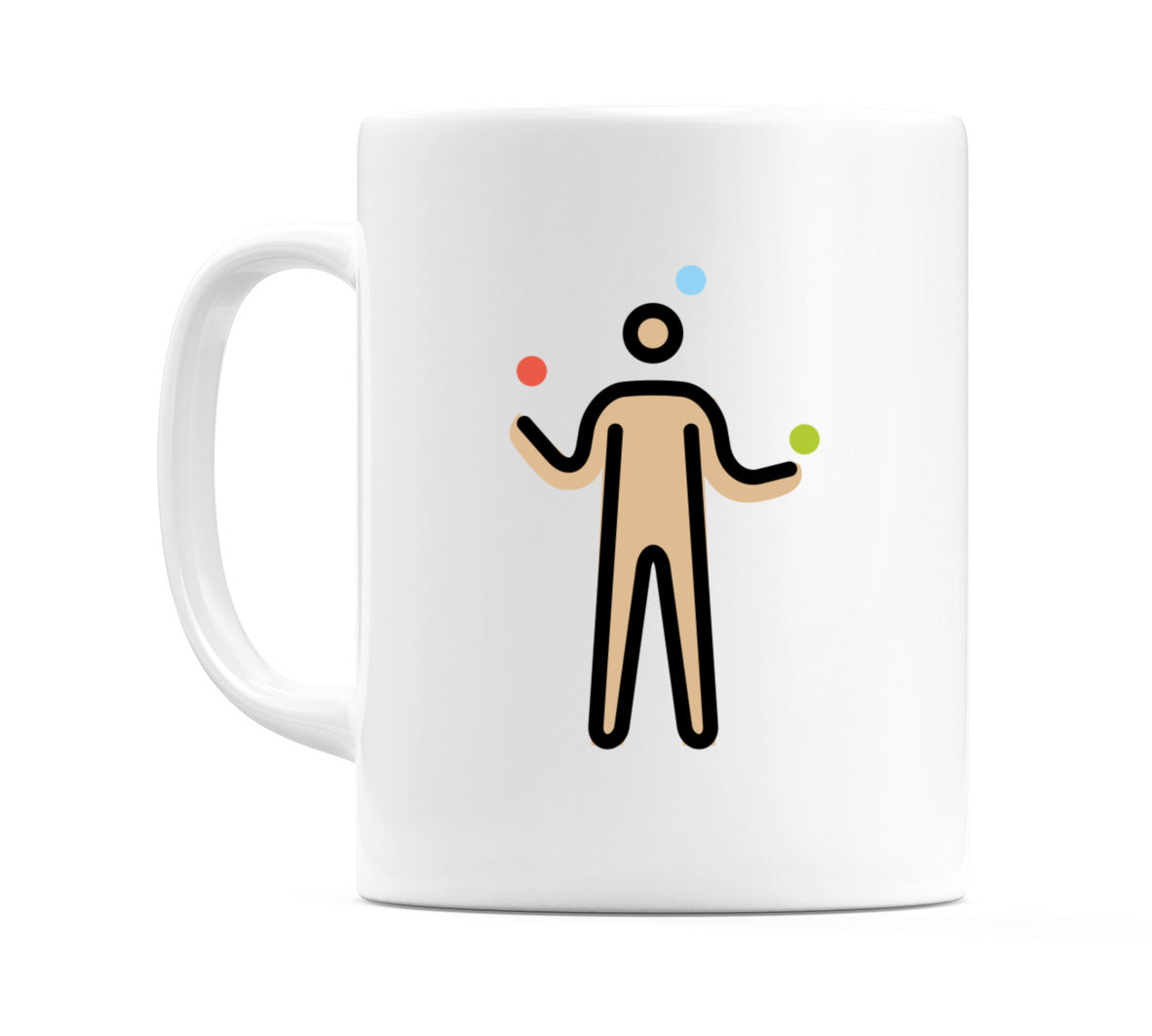 Person Juggling: Medium-Light Skin Tone Emoji Mug