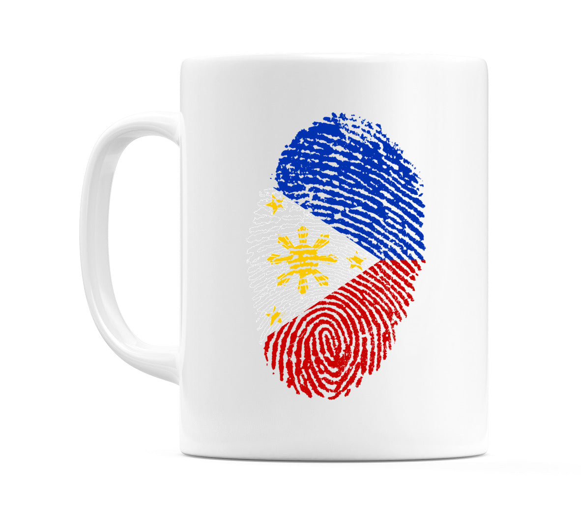 Philippines Finger Print Flag Mug