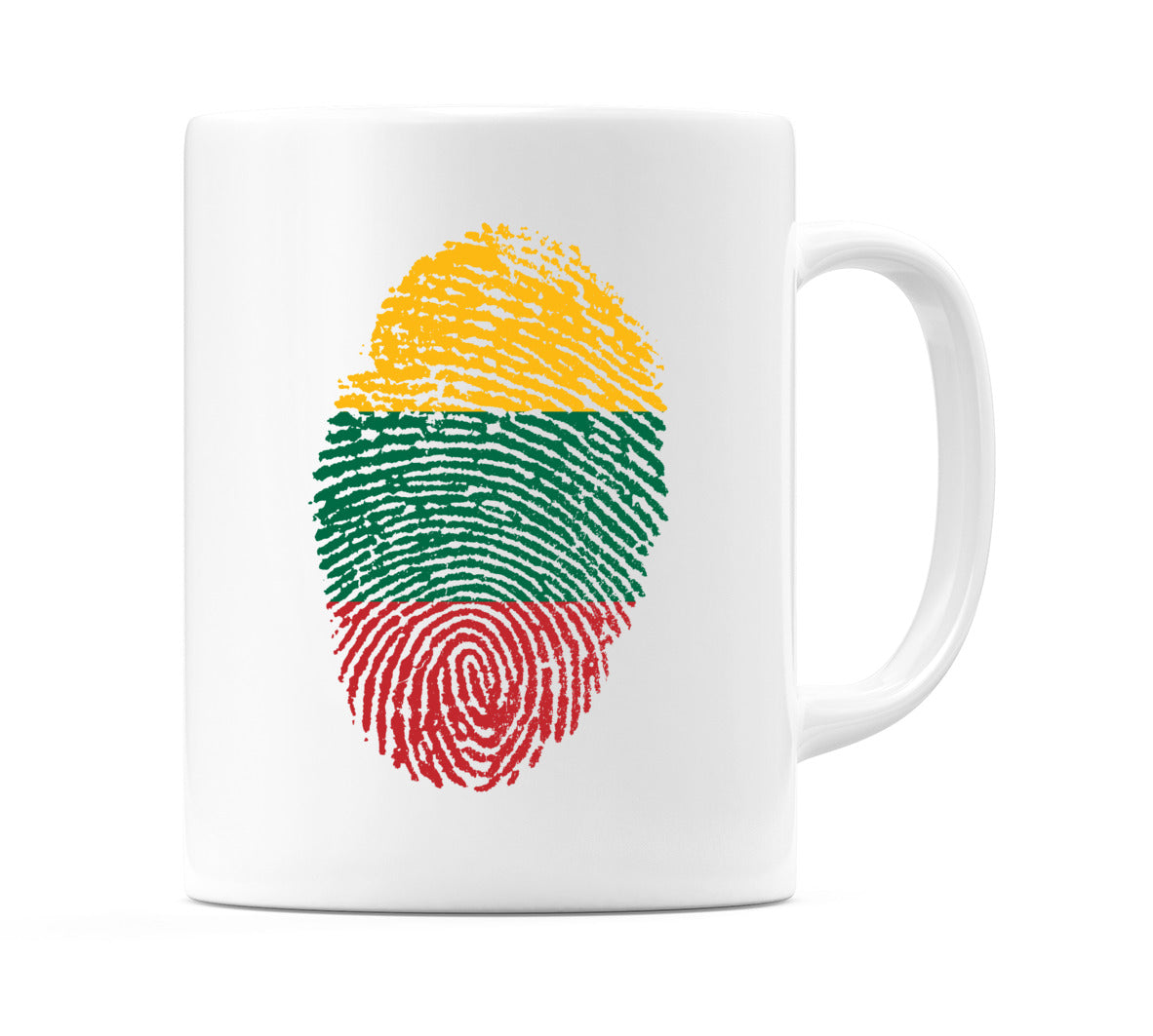 Lithuania Finger Print Flag Mug