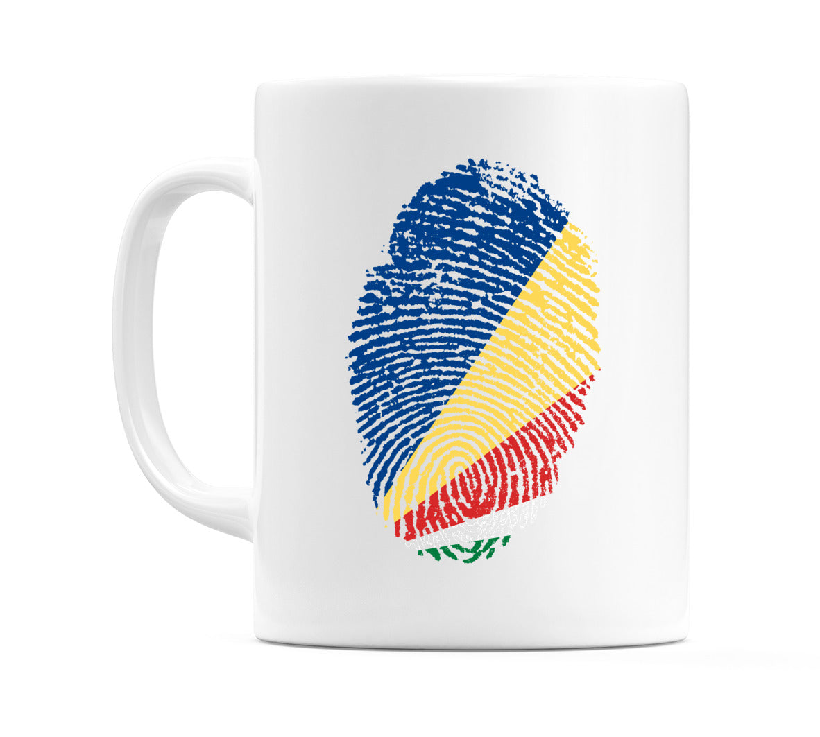 Seychelles Finger Print Flag Mug