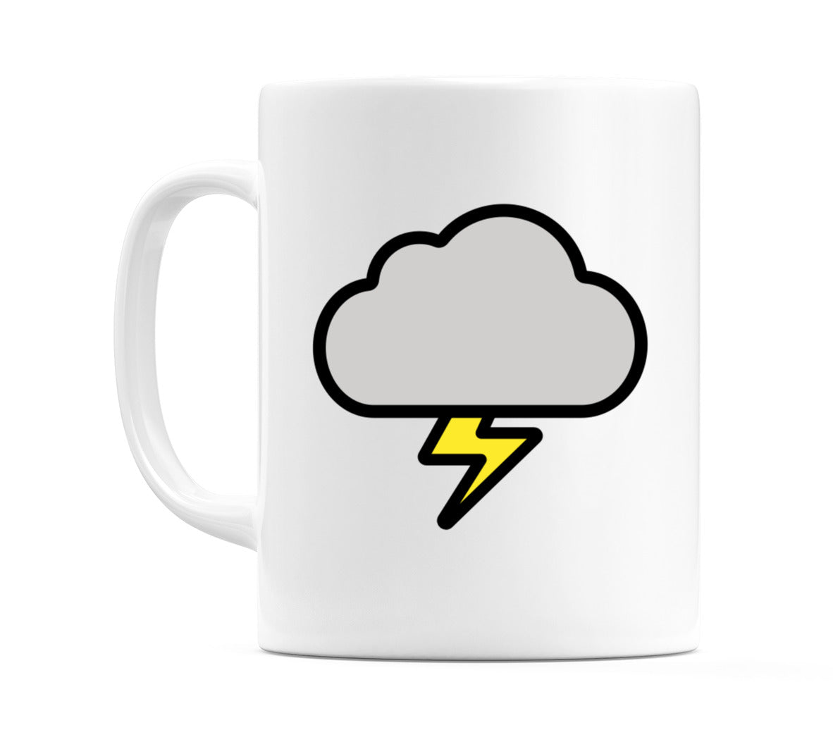 Cloud With Lightning Emoji Mug