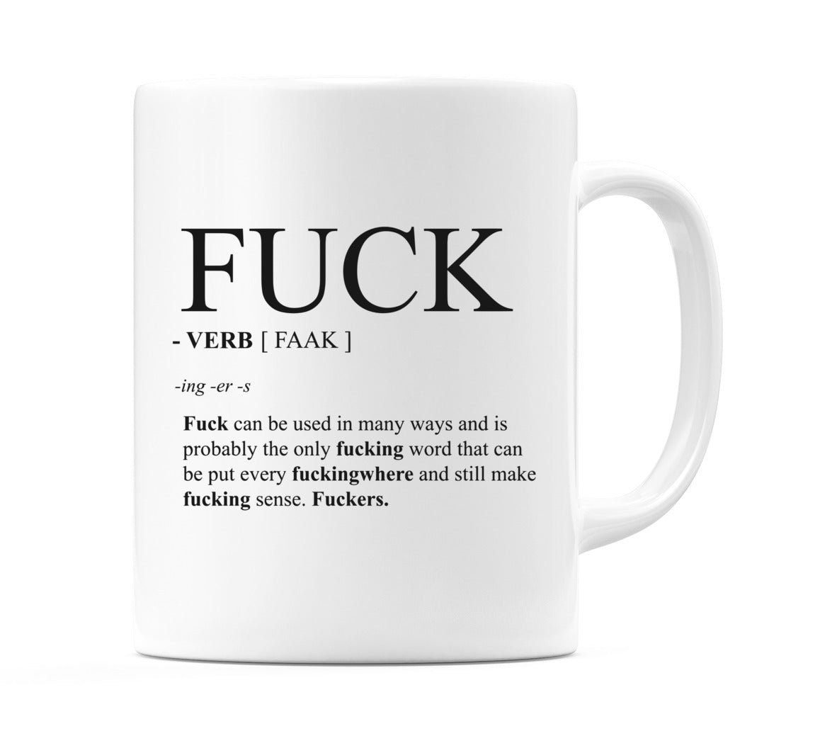 F*ck - VERB [FAAK] Mug