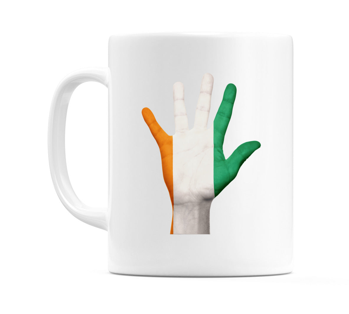 Ivory Coast Hand Flag Mug