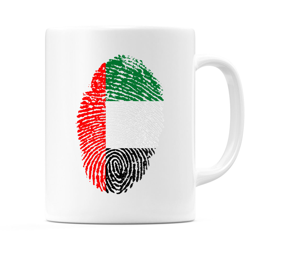 United Arab Emirates Finger Print Flag Mug
