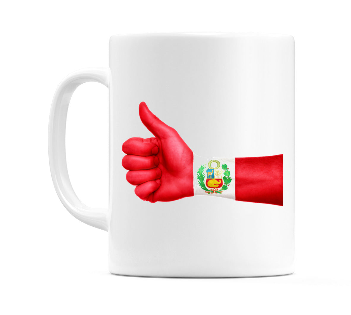 Peru Thumbs up Flag Mug