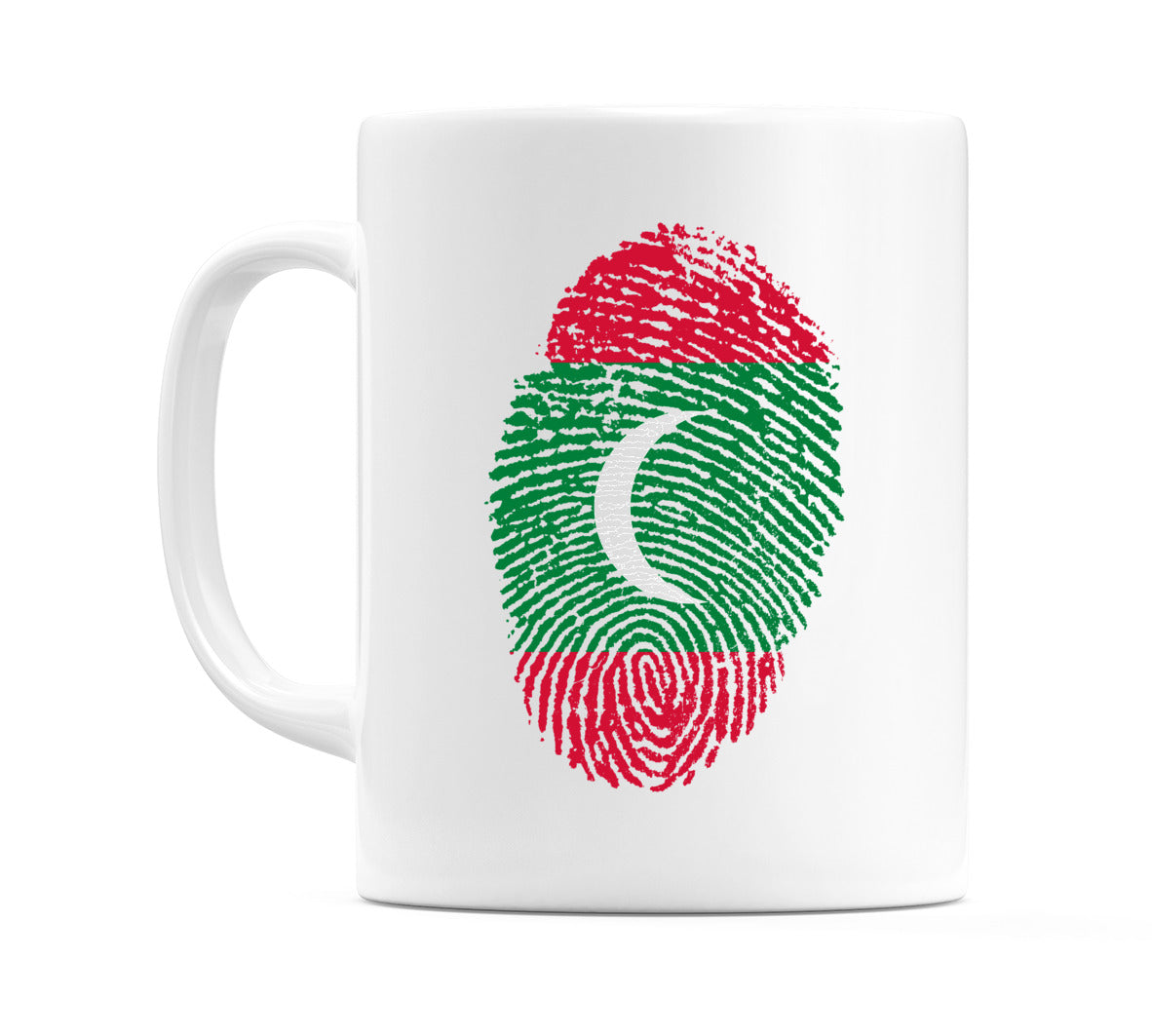 Maldives Finger Print Flag Mug