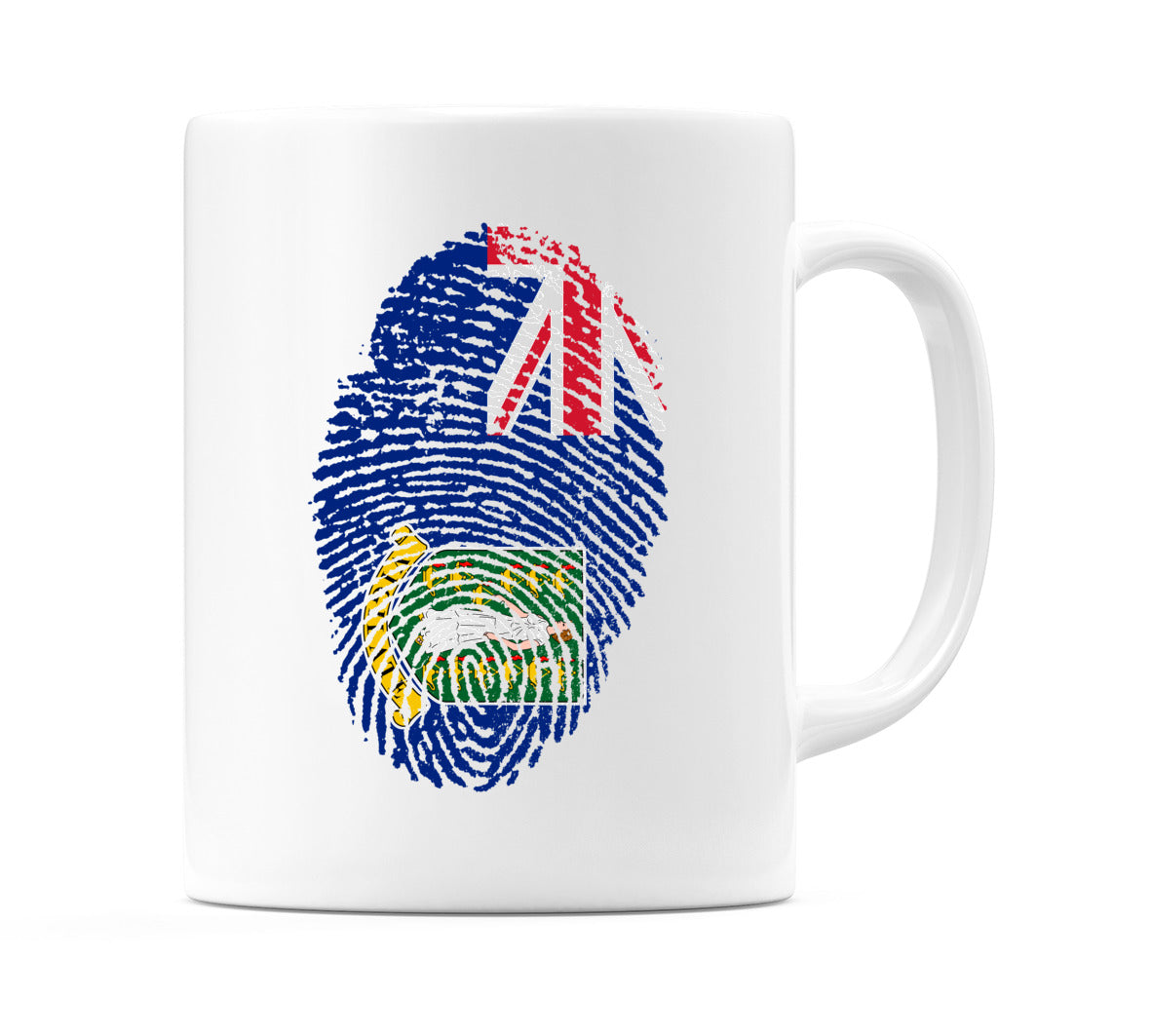 British Virgin Islands Finger Print Flag Mug