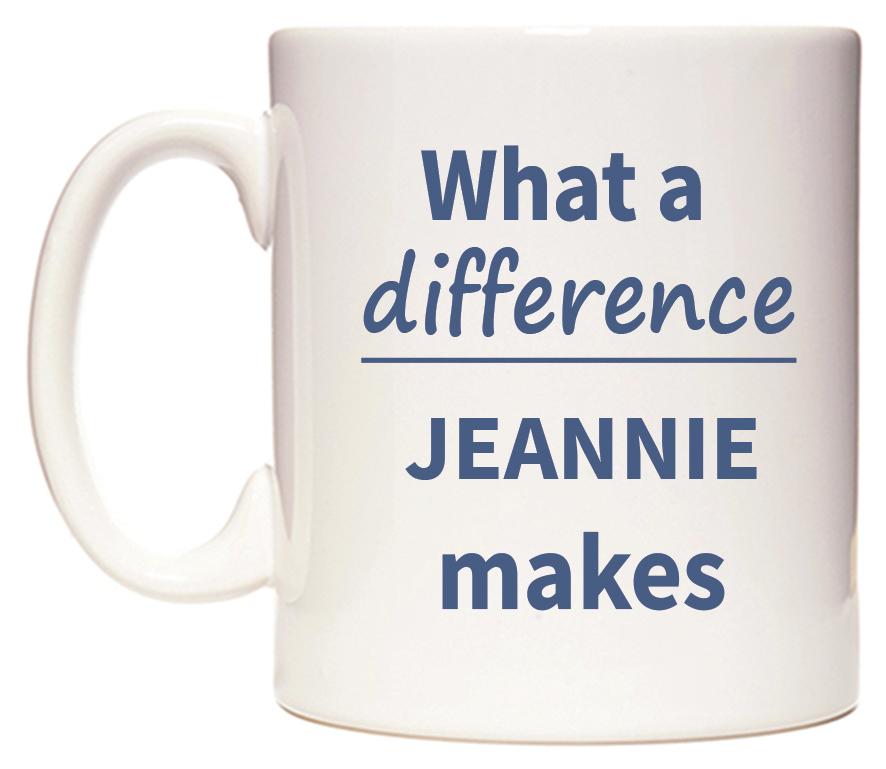 What a difference JEANNIE makes Mug