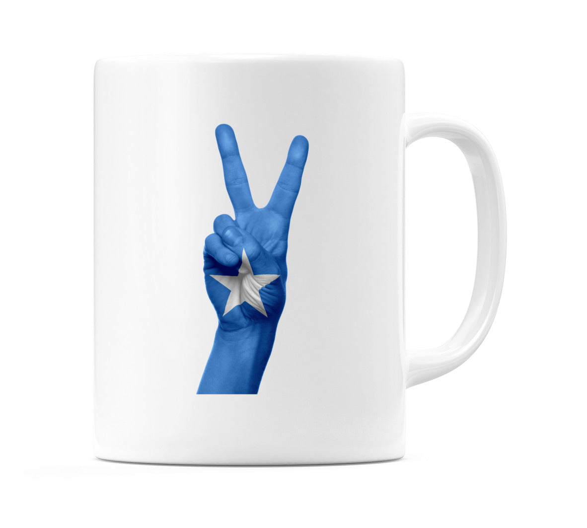 Somalia Two Fingers Flag Mug