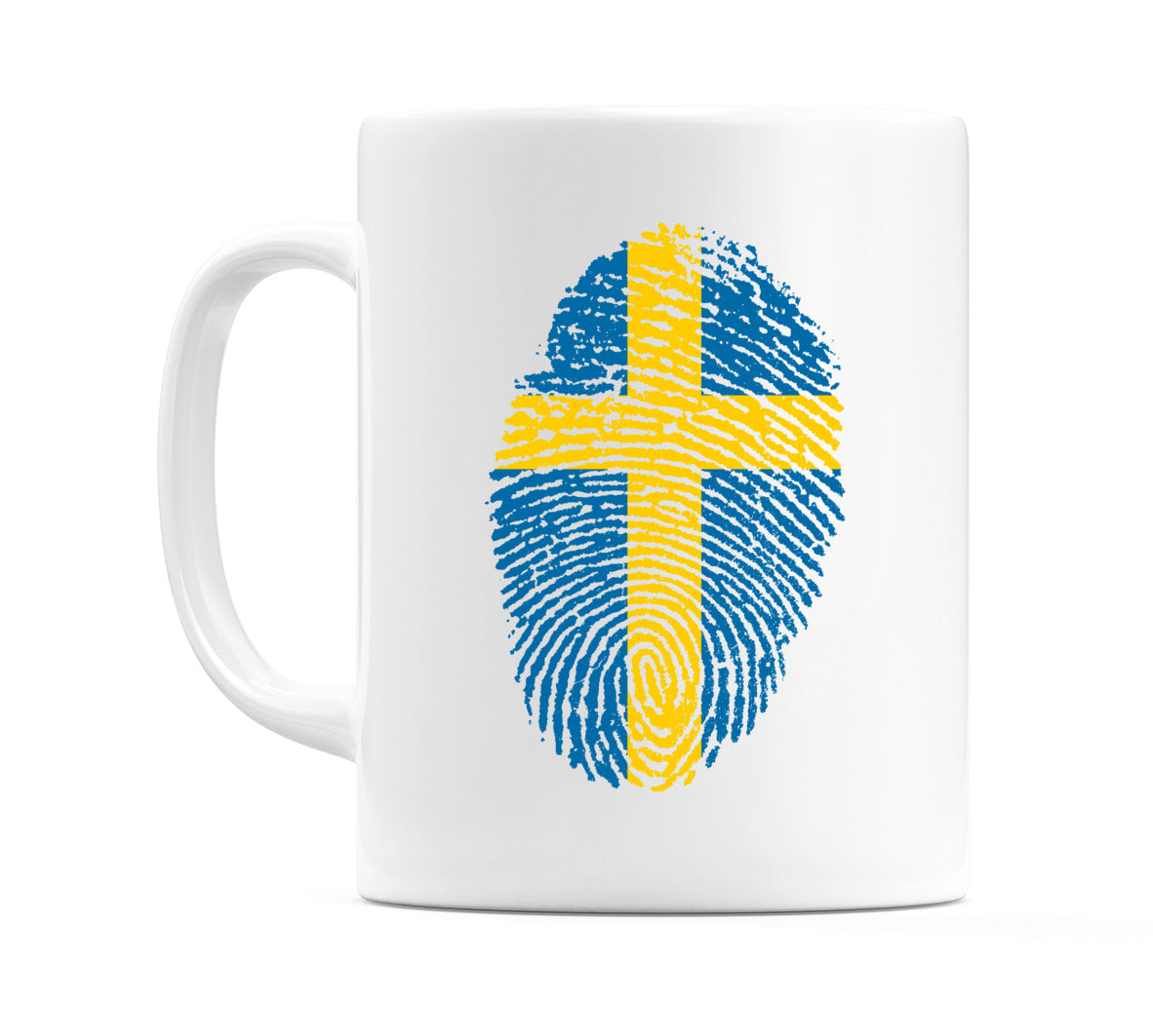 Sweden Finger Print Flag Mug