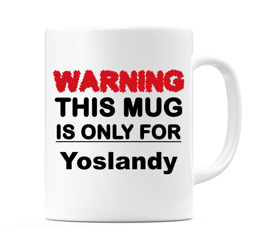 Warning This Mug is ONLY for Yoslandy Mug