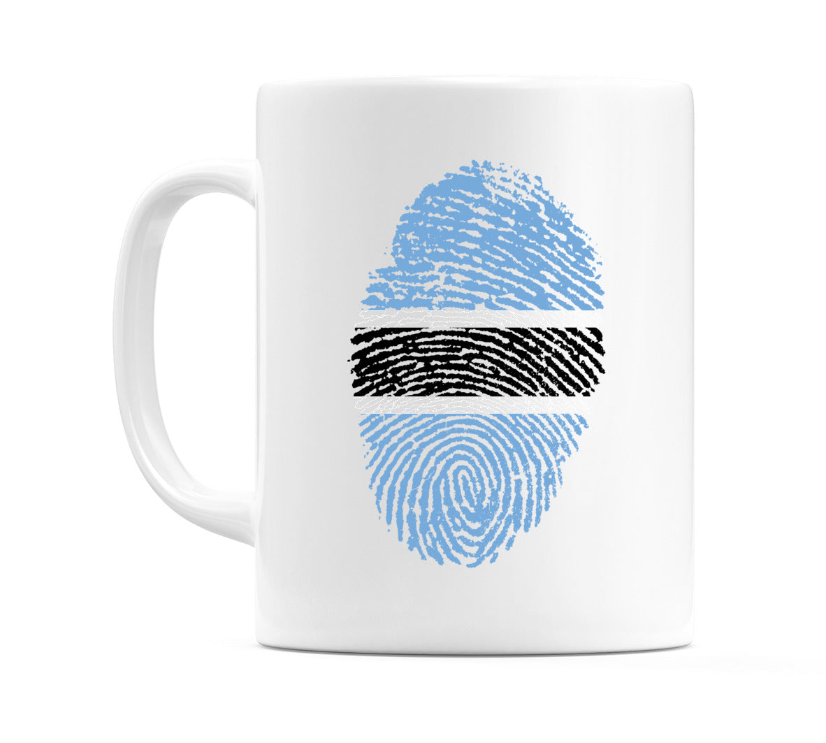 Botswana Finger Print Flag Mug