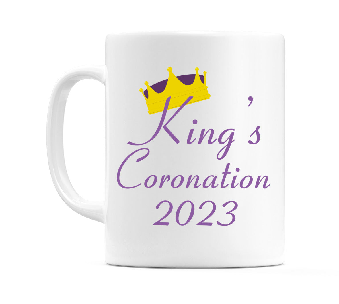 King's Coronation 2023 with Crown in Gold and Purple Mug