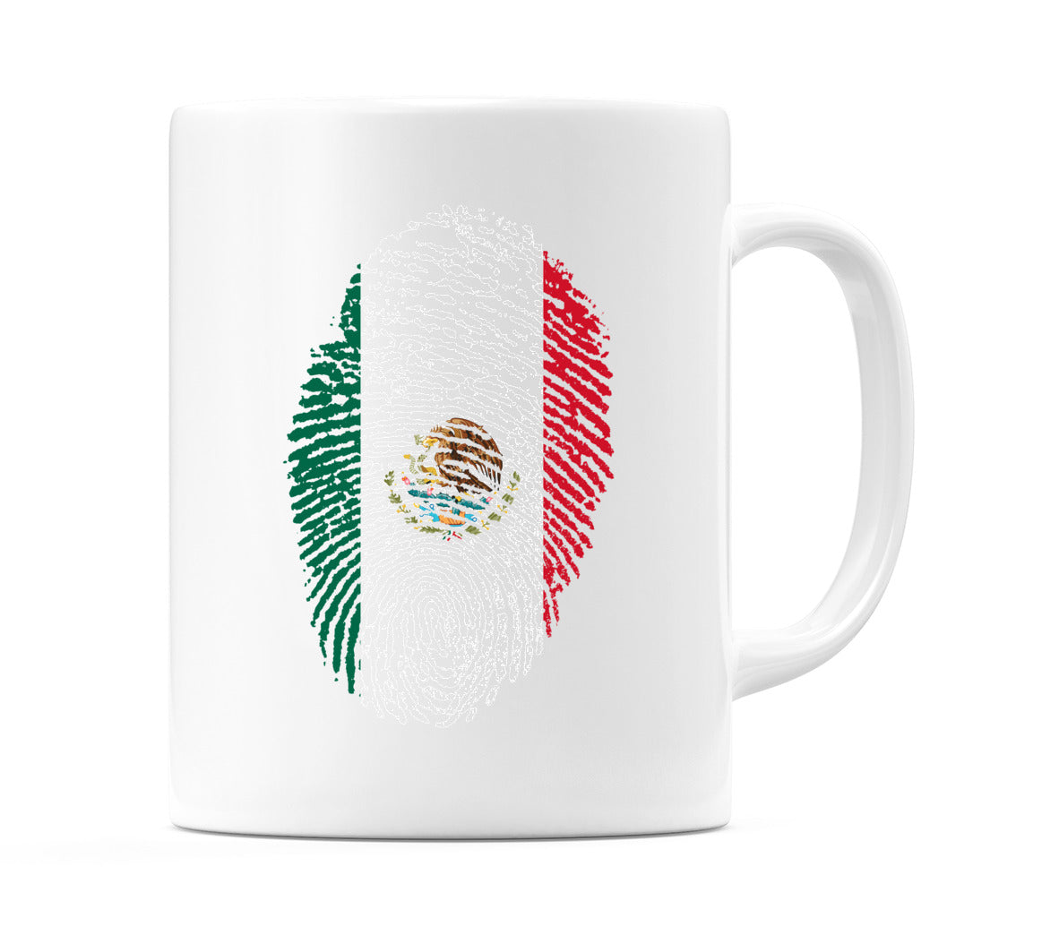 Mexico Finger Print Flag Mug