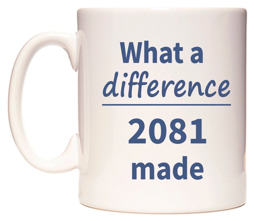 What a difference 2081 made Mug