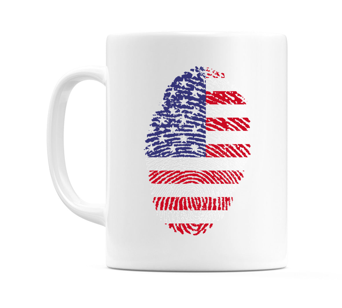 USA Finger Print Flag Mug