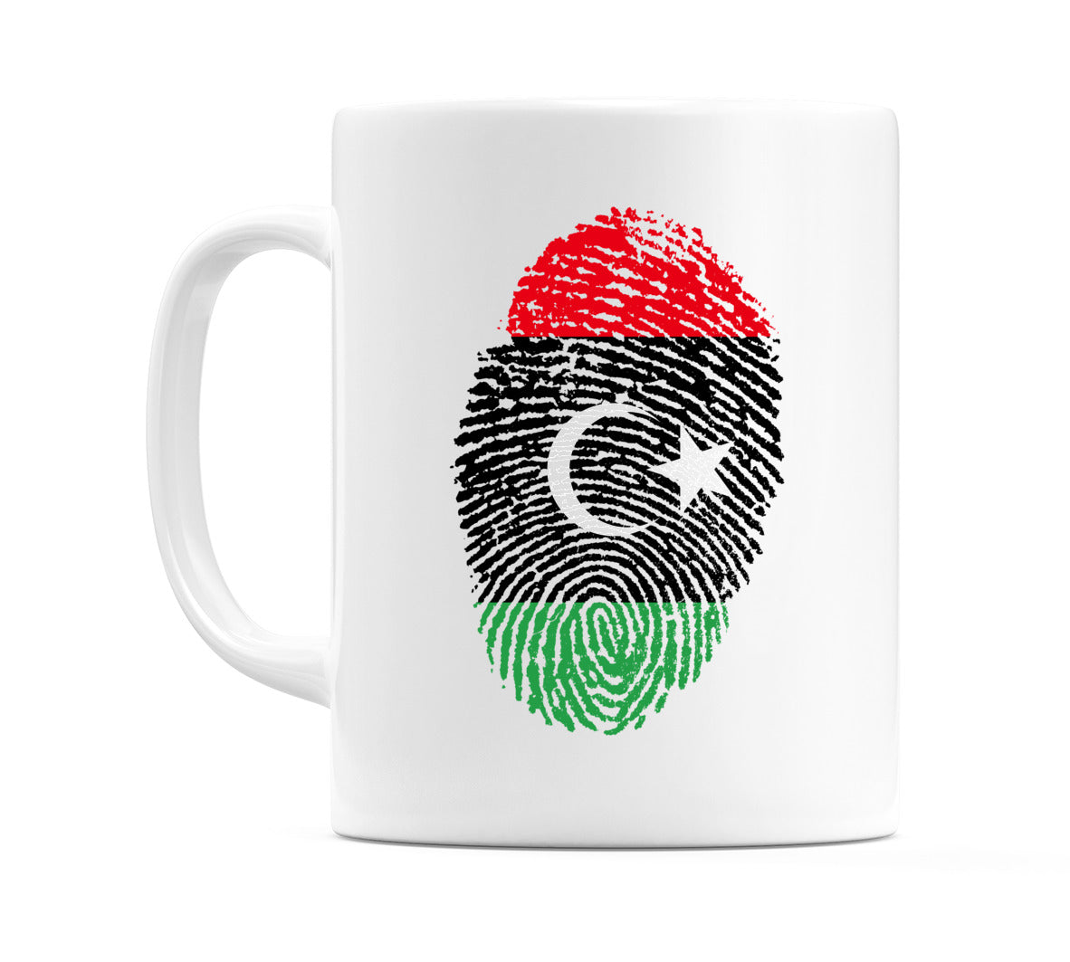Libya Finger Print Flag Mug