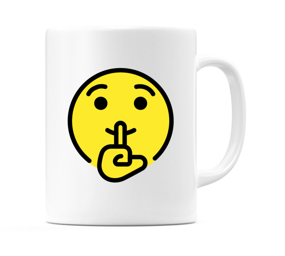 Shushing Face Emoji Mug