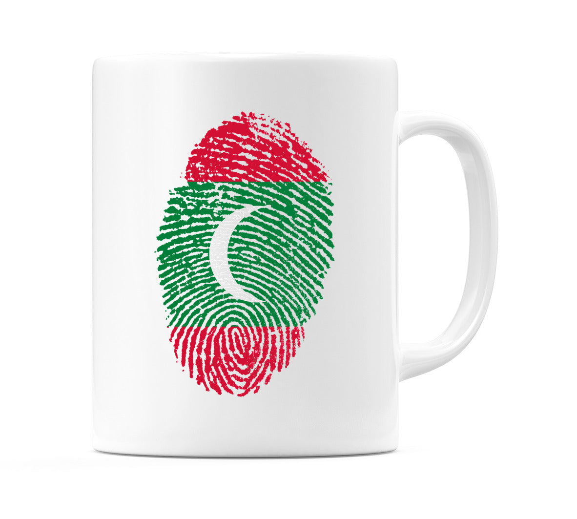 Maldives Finger Print Flag Mug