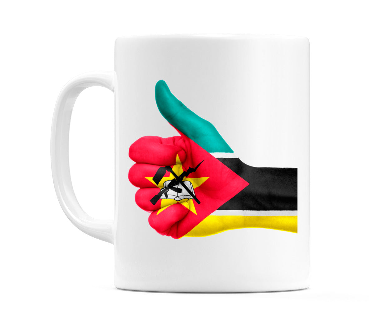 Mozambique Thumbs up Flag Mug