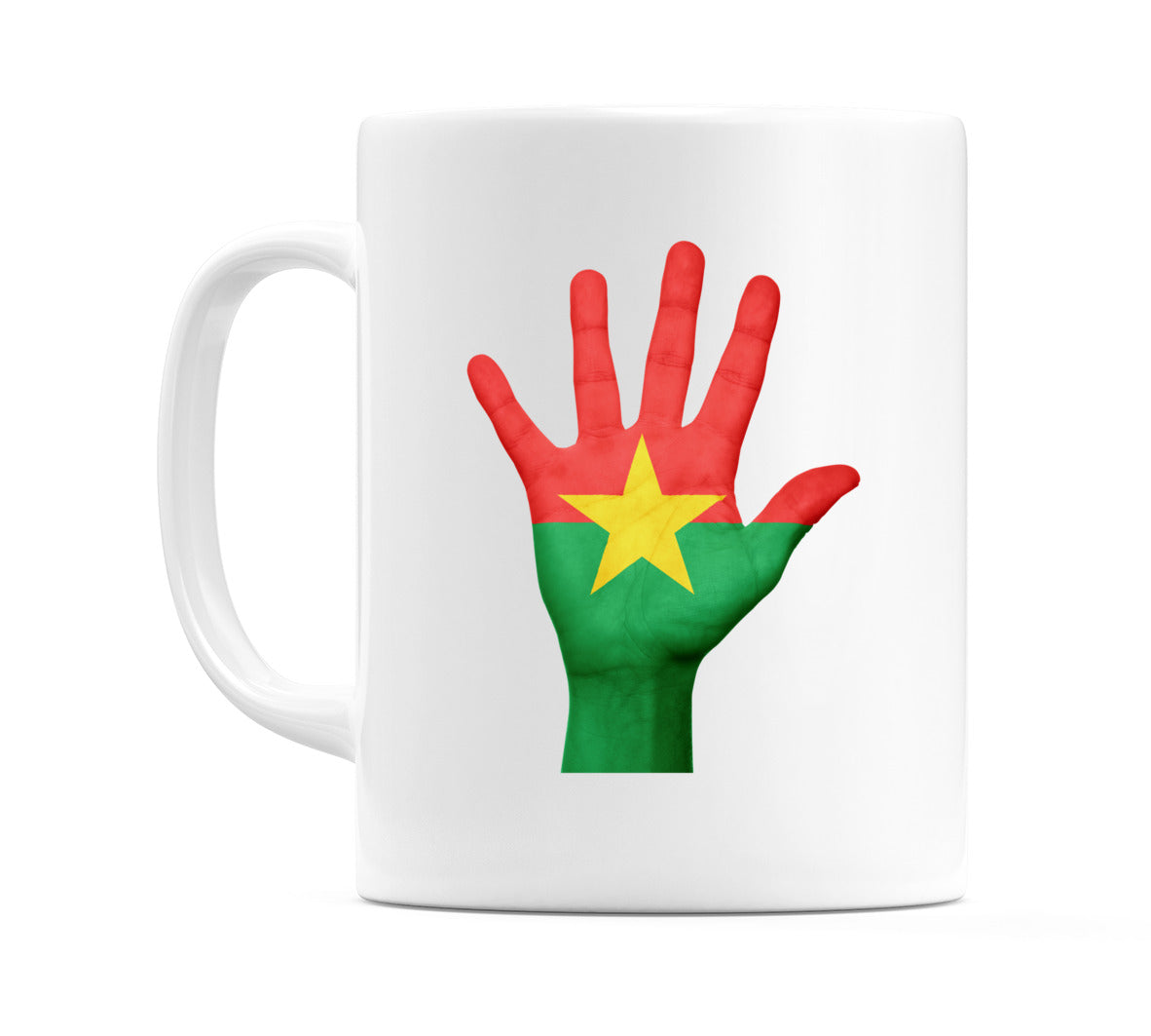 Burkina Faso Hand Flag Mug